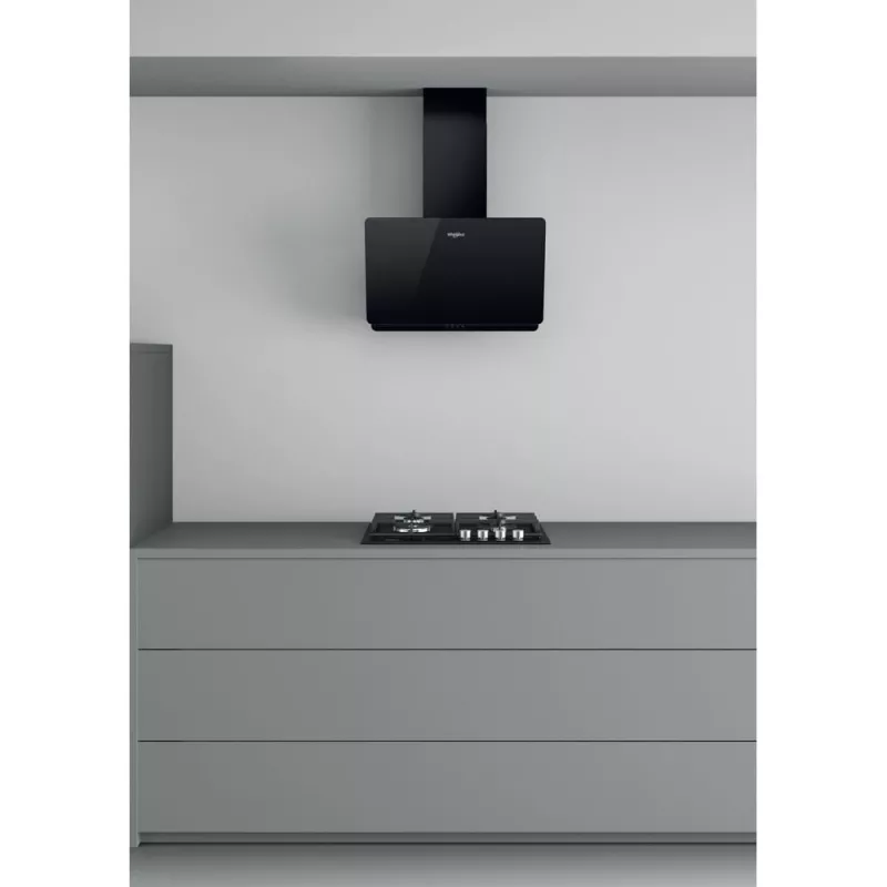 Whirlpool AKR 65F LM K Montowany na ścianie Czarny 375 m³/h