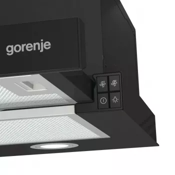 Gorenje TH62E4BG Półzabudowany (wysuwany) Czarny 450 m³/h