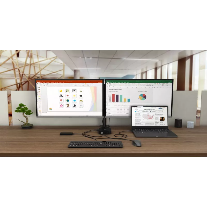 Stacja dokująca i-tec USB-C HDMI DP z zasilaniem Power Delivery 100 W