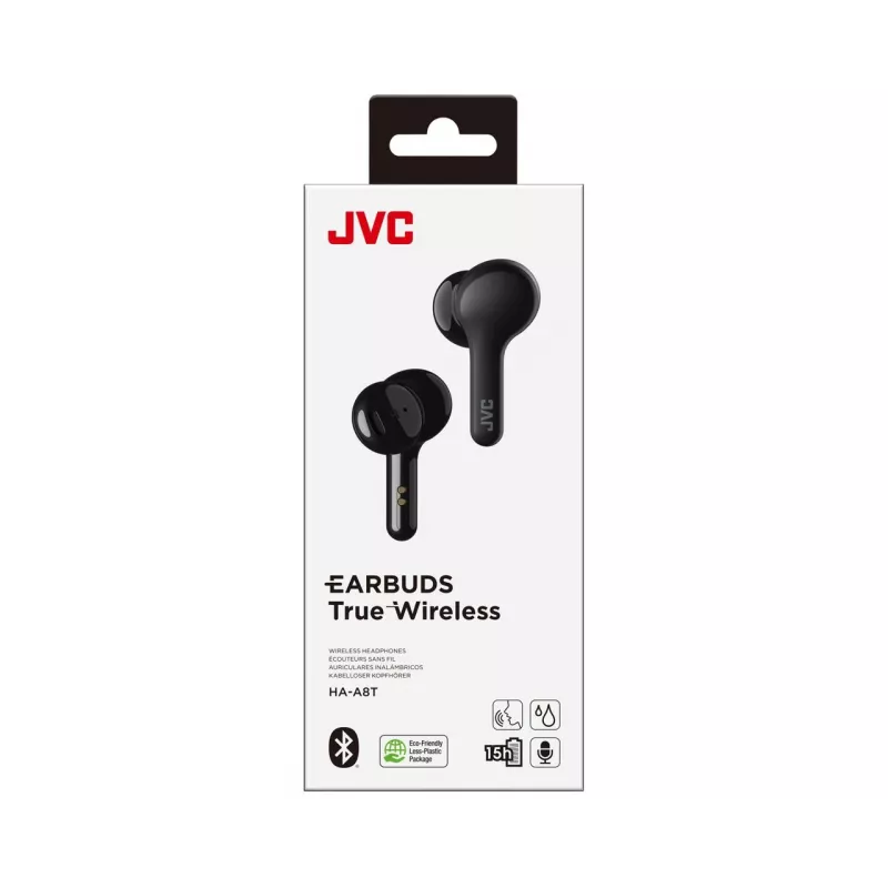 JVC HA-A8T-B Słuchawki True Wireless Stereo (TWS) Dokanałowe Muzyka Czarny