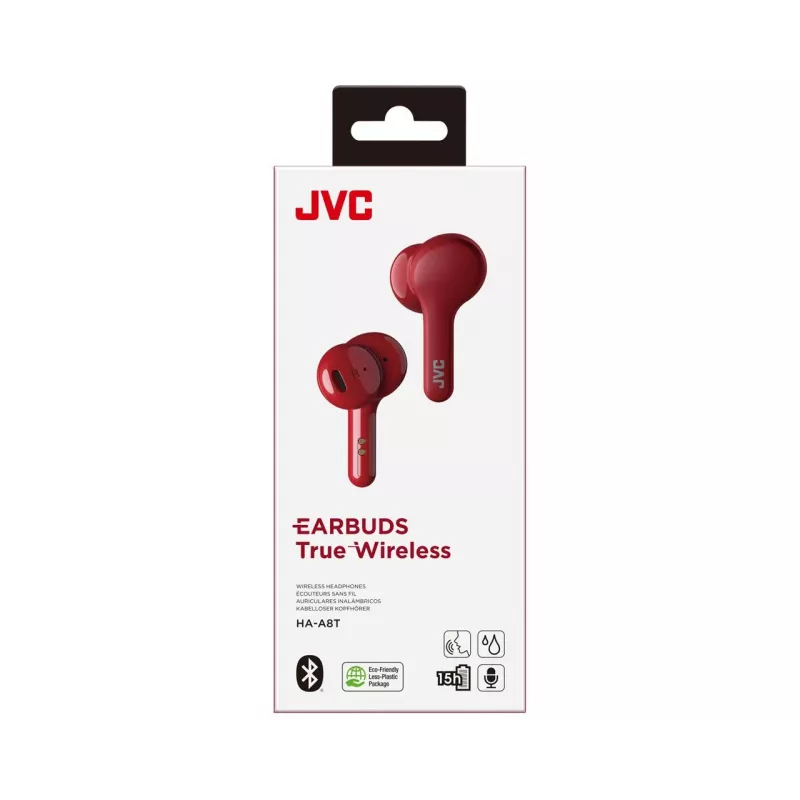 Słuchawki JVC HA-A8T-R True Wireless Stereo (TWS) Douszne Muzyka Bluetooth czerwony