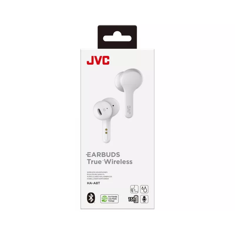 JVC HA-A8T-W Słuchawki True Wireless Stereo (TWS) Douszne Muzyka Bluetooth Biały