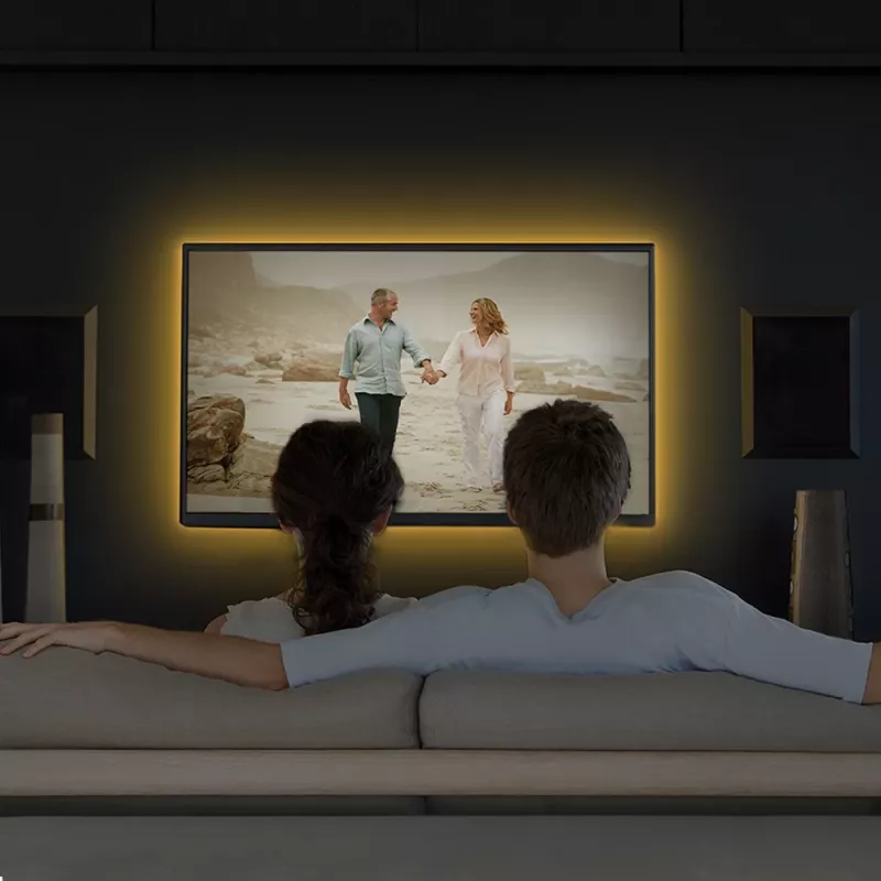 TP-Link Tapo Smart Wi-Fi Light Strip, uniwersalna taśma LED, nastrojowe oświetlenie, wewnątrz/na zewnątrz, taśma samoprzylepna, wielokolorowa, zmienna