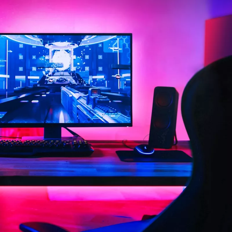 TP-Link Tapo Smart Wi-Fi Light Strip, uniwersalna taśma LED, nastrojowe oświetlenie, wewnątrz/na zewnątrz, taśma samoprzylepna, wielokolorowa, zmienna