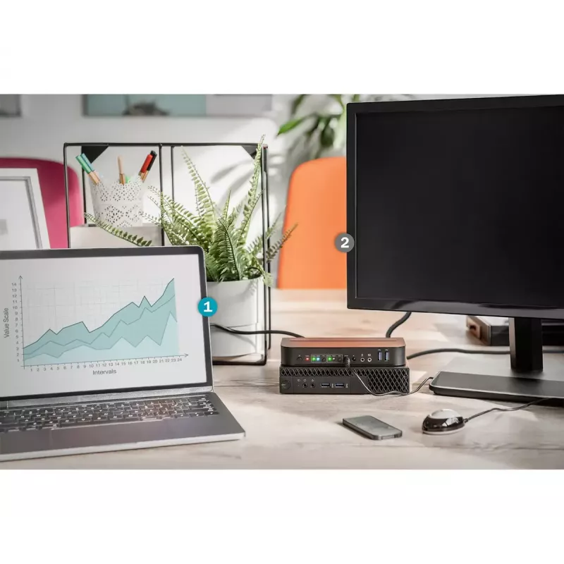 Przełącznik KVM DIGITUS, 2x1 DP, DP/HDMI Out, USB 4Kx2K@60Hz