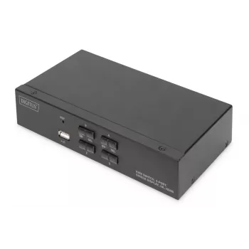 Przełącznik KVM Digitus 4 Porty Pojedynczy Wyświetlacz 4K HDMI