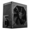MSI MAG A550BN UK Zasilacz '550W, certyfikat 80 Plus Bronze, pojedyncza szyna 12V, układ DC-to-DC, wentylator 120mm, niemodularny, kable w oplocie, zasilacz ATX, przewód UK, czarny'