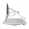 Uchwyt biurkowy do monitora ART RAMM L-19GD dla monitorów 17–32 cale, wspomagany gazowo, 2–9 kg, 2x USB 3.0, biały, zacisk