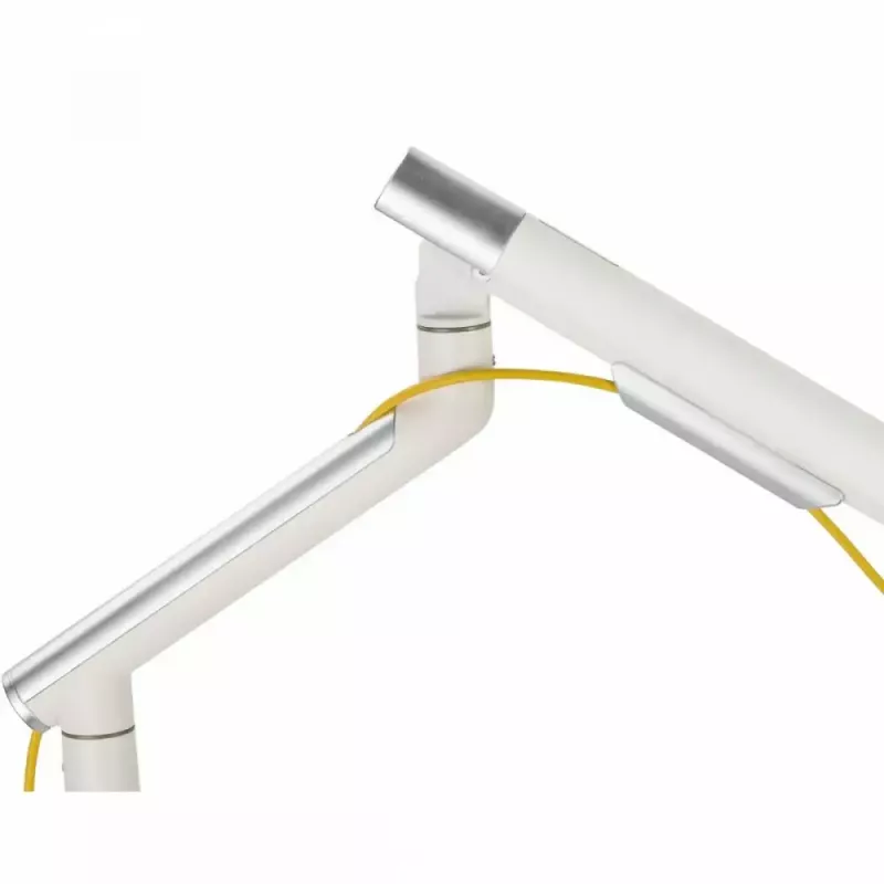 Uchwyt biurkowy do monitora ART RAMM L-19GD dla monitorów 17–32 cale, wspomagany gazowo, 2–9 kg, 2x USB 3.0, biały, zacisk