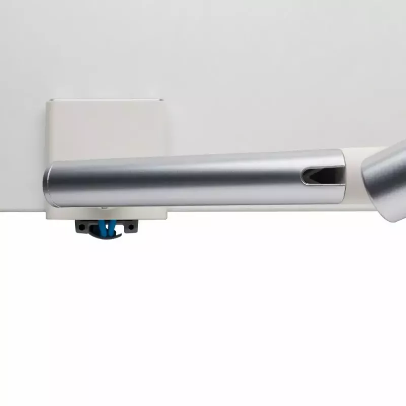 Uchwyt biurkowy do monitora ART RAMM L-19GD dla monitorów 17–32 cale, wspomagany gazowo, 2–9 kg, 2x USB 3.0, biały, zacisk
