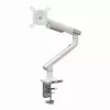 Uchwyt biurkowy do monitora ART RAMM L-19GD dla monitorów 17–32 cale, wspomagany gazowo, 2–9 kg, 2x USB 3.0, biały, zacisk