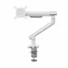 Uchwyt biurkowy do monitora ART RAMM L-19GD dla monitorów 17–32 cale, wspomagany gazowo, 2–9 kg, 2x USB 3.0, biały, zacisk