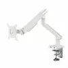 Uchwyt biurkowy do monitora ART RAMM L-19GD dla monitorów 17–32 cale, wspomagany gazowo, 2–9 kg, 2x USB 3.0, biały, zacisk
