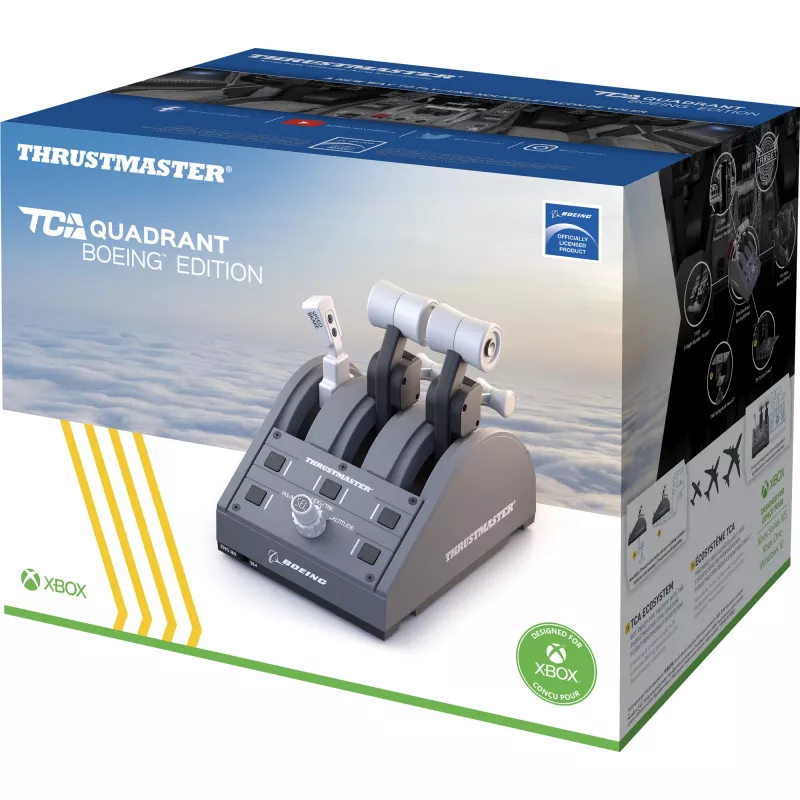 Thrustmaster TCA Quadrant Boeing Edition Szary USB Joystick PC, Xbox, Xbox One X, Xbox Series S