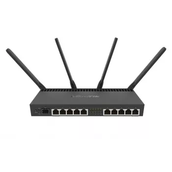 MIKROTIK Wireless Router - Rb4011igs+5hacq2hnd-ingigabit Ethernet Dual-band (2.4 GHz / 5 GHz) Czarny