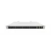 Zarządzalny przełącznik Gigabit Ethernet L2 MikroTik CRS354-48G-4S+2Q+RM — 48x Gigabit RJ-45, 4x SFP+, 2x QSFP+, 10G, do montażu w szafie