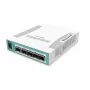 Przełącznik sieciowy MikroTik CRS106-1C-5S — 5× Gigabit RJ-45, 5× SFP, PoE, 30V DC