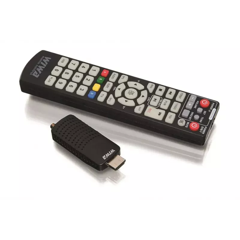 Odbiornik DVB-T/DVB-T2 WIWA H.265 MINI — Cyfrowy tuner naziemny H.265 HD, Full HD, HDMI, USB, 5V/1.5A