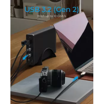 ICY BOX IB-382H-C31 Obudowa HDD/SSD Czarny 2.5/3.5 cala