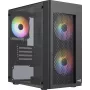 Aerocool HEXFORMBKV2 Obudowa Micro ATX 3 Wentylatory FRGB Czarna