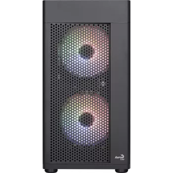 Aerocool HEXFORMBKV2 Obudowa Micro ATX 3 Wentylatory FRGB Czarna