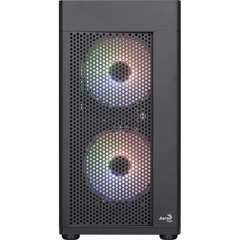 Aerocool HEXFORMBKV2 Obudowa Micro ATX 3 Wentylatory FRGB Czarna