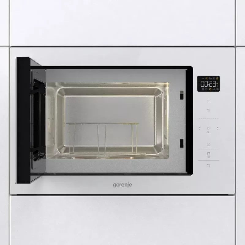 Gorenje BM251SG2WG Biała kuchenka mikrofalowa z grillem do zabudowy 25 L 900 W