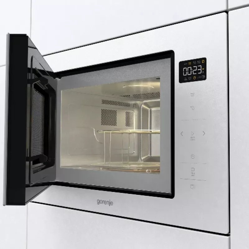 Gorenje BM251SG2WG Biała kuchenka mikrofalowa z grillem do zabudowy 25 L 900 W