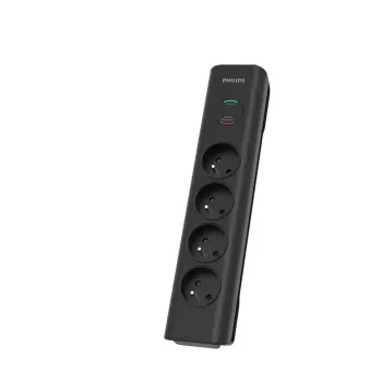 Listwa przeciwprzepięciowa Philips SPN7040BA/60 6 gniazd AC 600 J 2 m Czarna