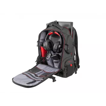 GENESIS Pallad 550 Plecak 43.9 cm (17.3 cala) Czarny, Czerwony