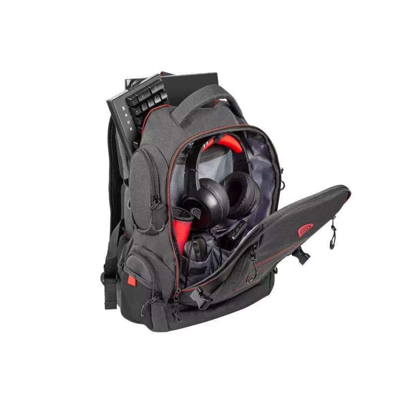 GENESIS Pallad 550 Plecak 43.9 cm (17.3 cala) Czarny, Czerwony