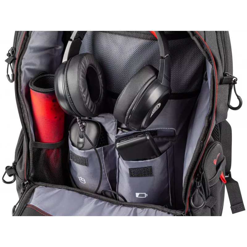 GENESIS Pallad 550 Plecak 43.9 cm (17.3 cala) Czarny, Czerwony