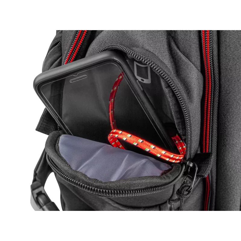 GENESIS Pallad 550 Plecak 43.9 cm (17.3 cala) Czarny, Czerwony