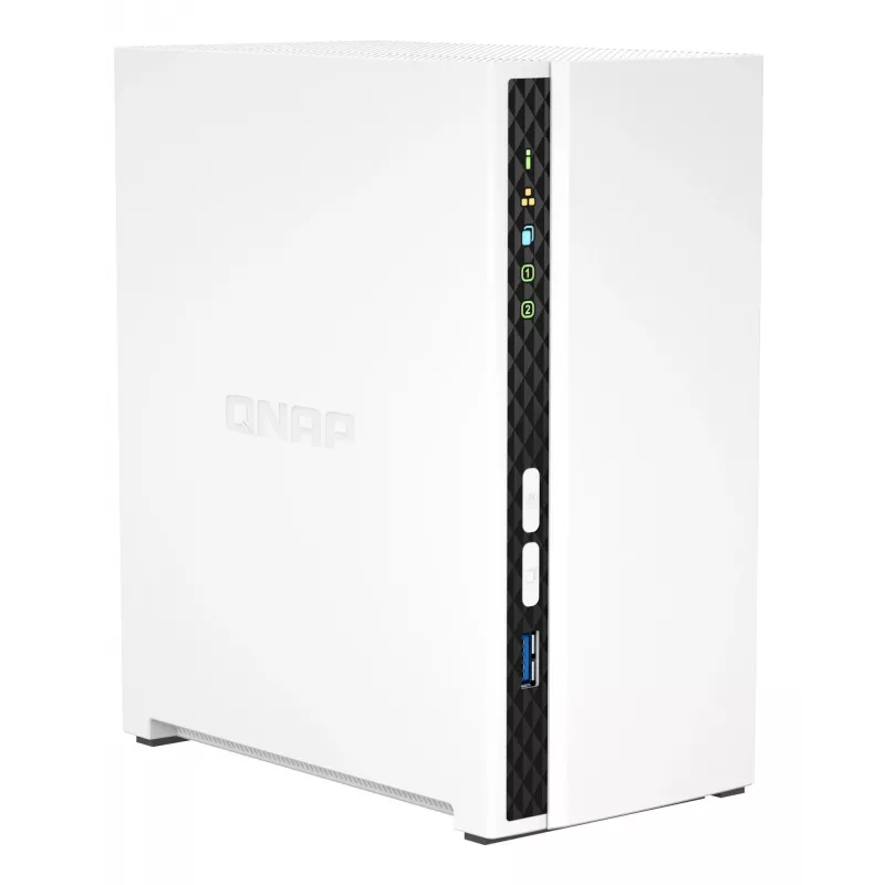 QNAP TS-233 Serwer NAS/magazynowy Tower ARM Cortex-A55 2 GB 0 TB QNAP QTS Biały