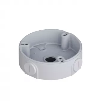 Puszka przyłączeniowa DAHUA PFA136 — biała, gwint 1/2 cala, Ø11 cm, wysokość 33,5 mm, maks. obciążenie 1 kg