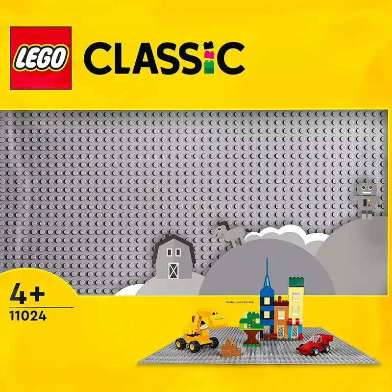Płytka konstrukcyjna LEGO 11024 — Klasyczna szara płyta bazowa 48x48 wypustek (380 × 380 mm)
