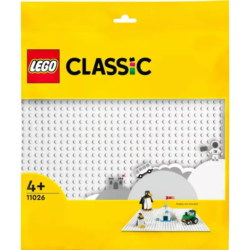 Płyta konstrukcyjna LEGO 11026 — płytka podstawowa 32x32 wypustki, biała