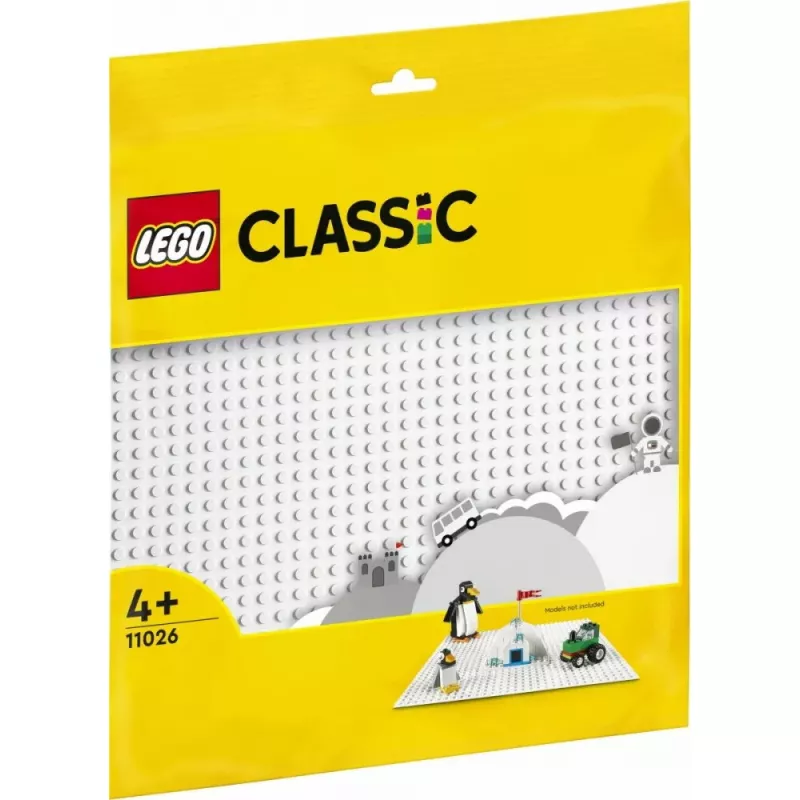 Płyta konstrukcyjna LEGO 11026 — płytka podstawowa 32x32 wypustki, biała