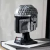 Zabawka konstrukcyjna LEGO Hełm Mandalorianina 75328 — model wystawowy Star Wars, kolekcjonerska budowla, 584 elementy, wiek 18+