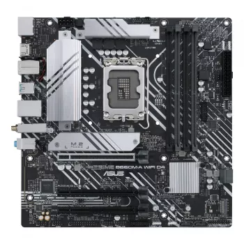 Płyta główna ASUS PRIME B660M-A WIFI D4 — Intel B660, LGA 1700, micro ATX, DDR4, 4 DIMM, Wi‑Fi 6, 2x M.2
