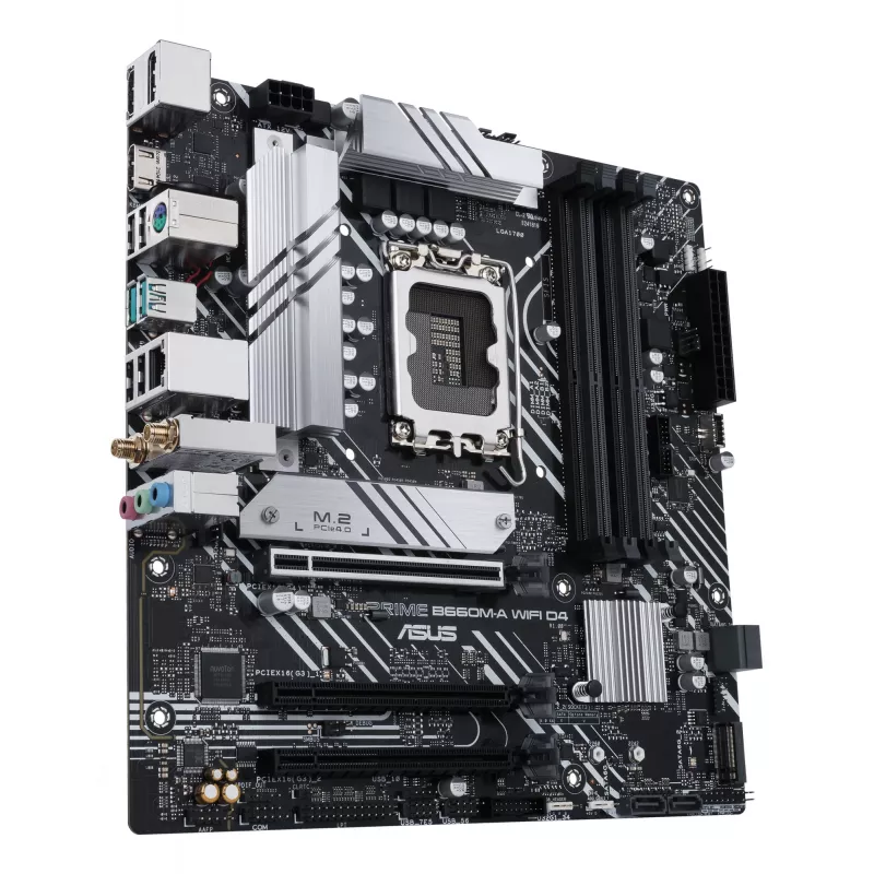 Płyta główna ASUS PRIME B660M-A WIFI D4 — Intel B660, LGA 1700, micro ATX, DDR4, 4 DIMM, Wi‑Fi 6, 2x M.2