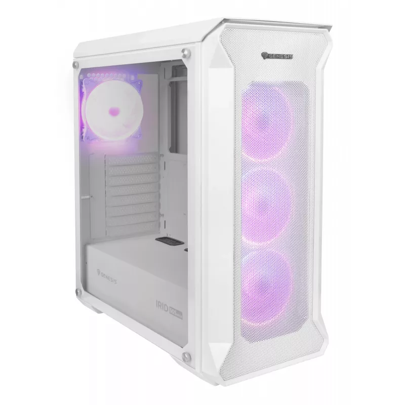GENESIS Irid 505 ARGB Midi Tower Biały