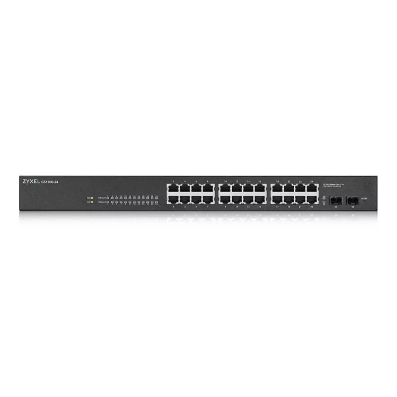 Zyxel GS-1900-24 v2 Zarządzany przełącznik L2 Gigabit Ethernet (10/100/1000) 1U Czarny