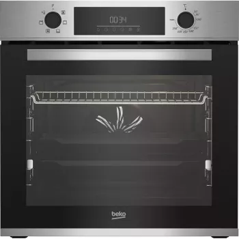 Piekarnik elektryczny do zabudowy BEKO BBIE123001XD, 72 L, stal nierdzewna, sterowanie dotykowe, czyszczenie parowe, grill, prowadnica teleskopowa