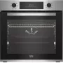 Piekarnik elektryczny do zabudowy BEKO BBIE123001XD, 72 L, stal nierdzewna, sterowanie dotykowe, czyszczenie parowe, grill, prowadnica teleskopowa