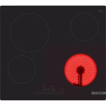 Płyta grzewcza Bosch Serie 6 PKE611FP2E, czarna, do zabudowy, 60 cm, ceramiczna, 4 strefy