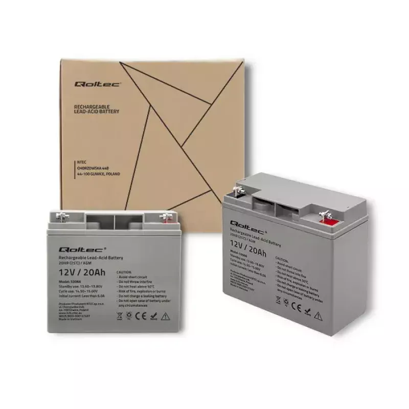 Qoltec 53066 UPS battery Sealed Lead Acid 12 V 20 Ah