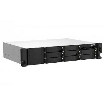 QNAP TS-873AEU-4G Serwer NAS/magazynowania Rack (2U) Ryzen Embedded V1500B 4 GB DDR4 0 TB QuTS hero Czarny