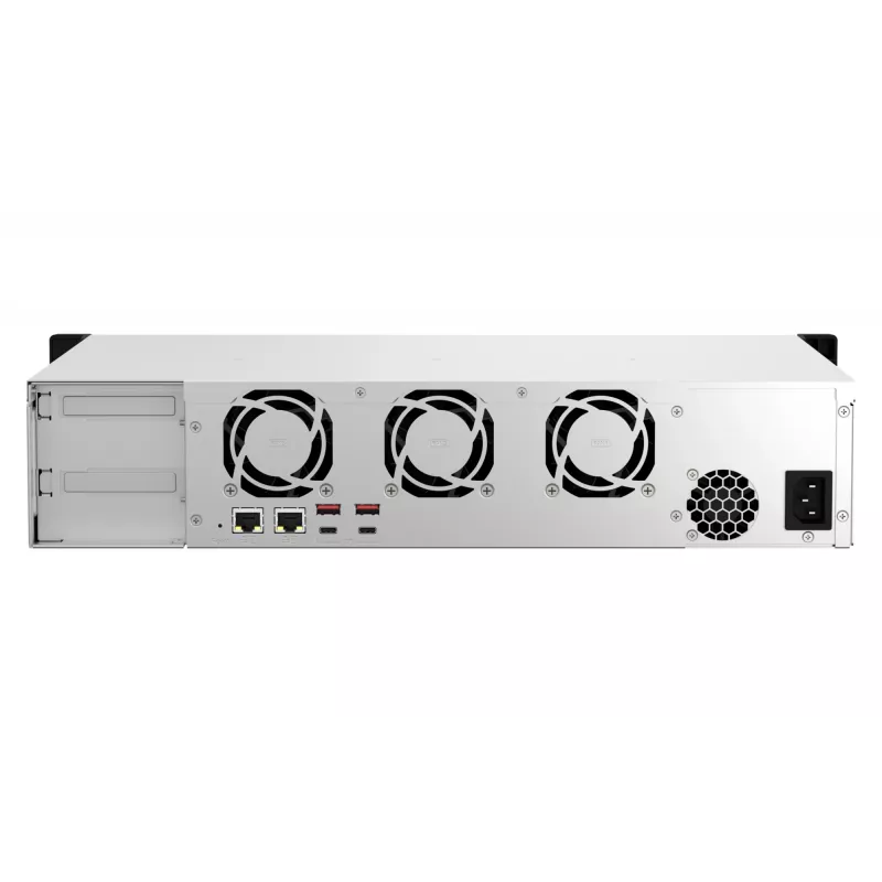 QNAP TS-873AEU-4G Serwer NAS/magazynowania Rack (2U) Ryzen Embedded V1500B 4 GB DDR4 0 TB QuTS hero Czarny
