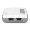 DIGITUS 2-portowy serwer sieciowy USB 2.0 Wi-Fi NAS koncentrator USB serwer wydruku